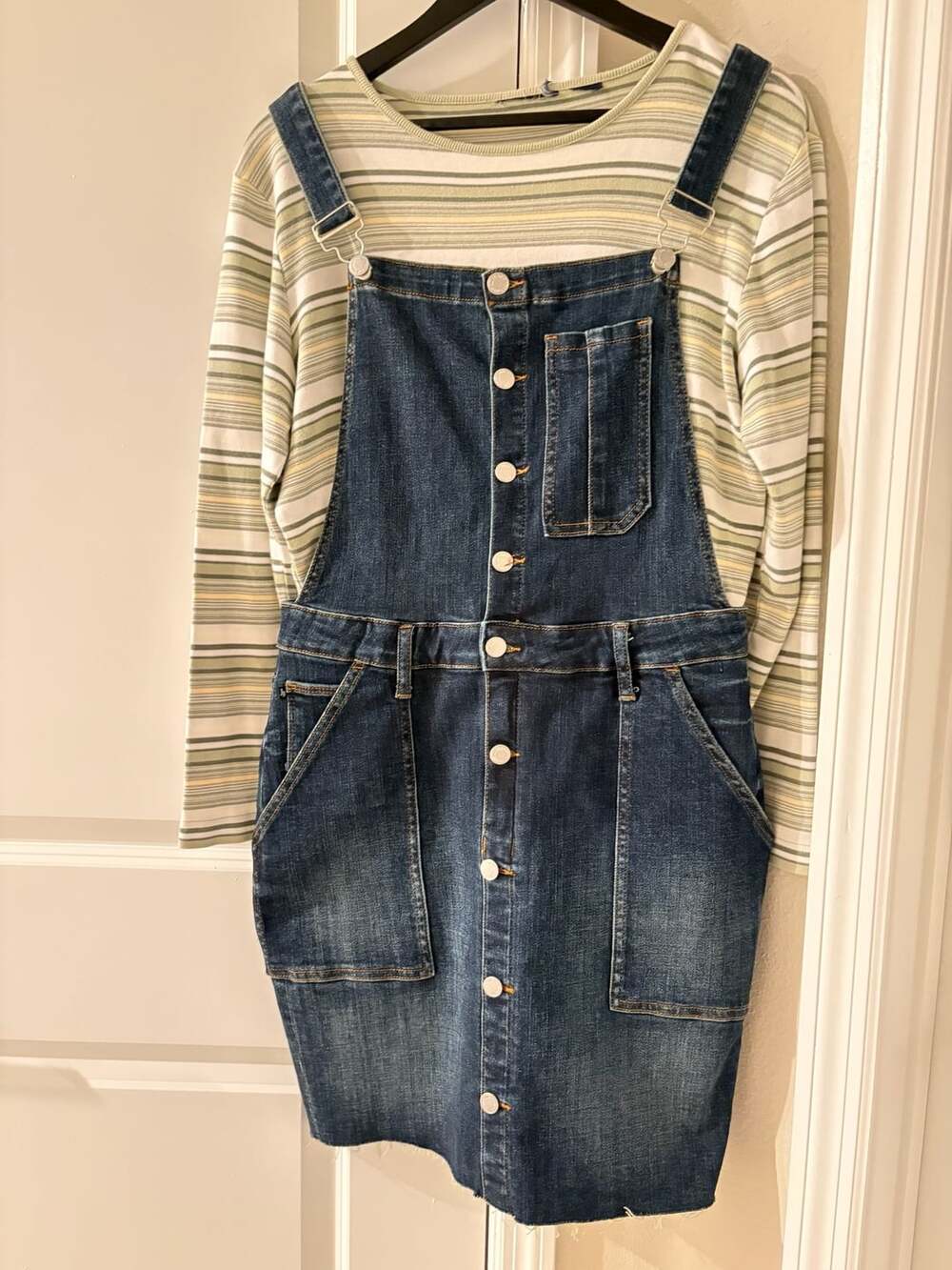 Judy Blue Katrina High Waist Denim Overall Skirt
